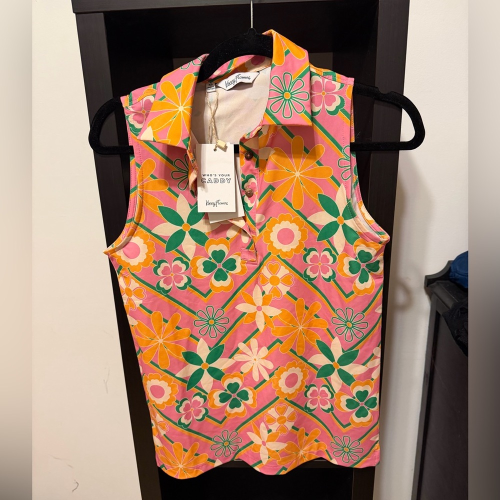 Kenny Flowers “The Acapulco” Ladies Sleeveless Golf Polo